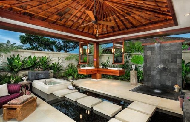 Tropical bathroom