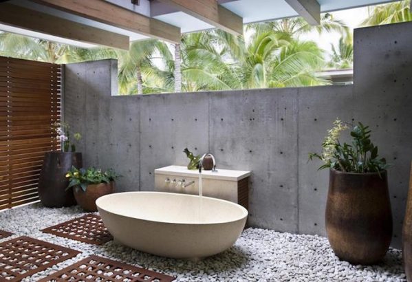Tropical bathroom