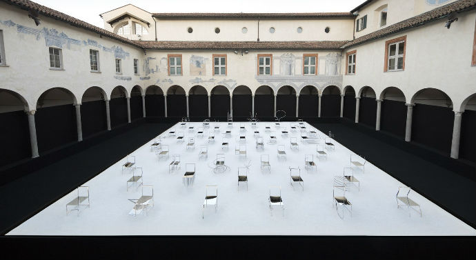 Manga chairs by Nendo during Milan Design Week